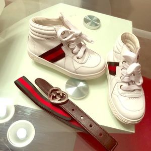 Gucci sneaker & belt